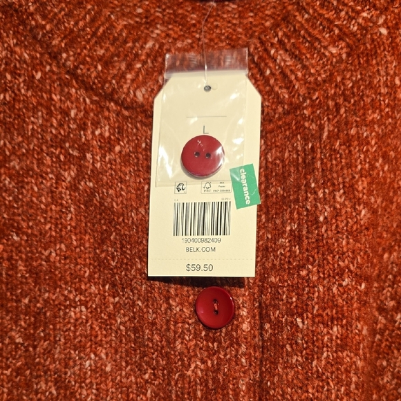 Wonderly Rust Marled Button-Up Cardigan - Picture 4 of 4